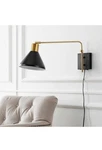 Jonathan Y Swing Arm 1-LIGHT Mcm Wall Sconce, Black/brass Gold, Usb Charging 20. Fixed Price $42.99.