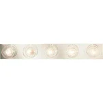 Progress Lighting Broadway Collection 5-LIGHT Polished Chrome Bath Vanity. Fixed Price $21.99.