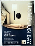 New Hampton Bay Ridgeway 1-LIGHT Matte Black Indoor Wall Sconce 65875 Open Box. Fixed Price $11.95.