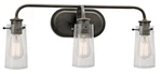 Kichler 45459OZ Braelyn 3-LIGHT Bath Wall Mount In Olde Bronze. Fixed Price $259.99.