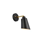 Living District Halycon 1 Light Wall Sconce, Black/brass - LD2354BK. Fixed Price $86.00.