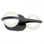 Elan Brettin 2 Light Led Bath Vanity, Matte Black - 85091MBK. Fixed Price $264.99.