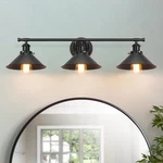 32" Upgrade Black Bathroom Fixture, Vanity 3-LIGHT, Matte. Fixed Price $77.99.