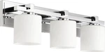 3 Light Cylinder Bath Vanity Style 24 Inches Wide By 7.5 High-chrome. Fixed Price $292.00.
