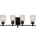 Artcraft Lighting AC11594BK Castara Bathroom Vanity Black And Brass. Fixed Price $642.85.
