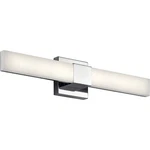 Bathroom 24" Led Wall Sconce W/white Acrylic Vanity In Chrome - Elan Neltev. Fixed Price $350.00.