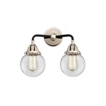 Innovations Nouveau Beacon 6" Light Vanity, Black/nickel 288-2W-BPN-G202-6. Fixed Price $258.72.
