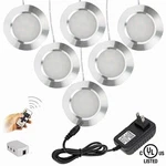Jzliner Puck Lights With Rf Remote, 55W Halogen Bulb Equivalent, Dimmable Led. Fixed Price $30.95.
