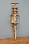Antique Porch Wall Mount Sconce American Eagle Metal Brass Glass Vintage. Fixed Price $349.99.