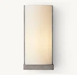 Restoration Hardware Clementine Ledge Sconce With Shade New. Fixed Price $199.00.