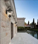 New Horchow French Restoration European Curved Glass Outdoor Wall Sconce Light. Fixed Price $258.18.