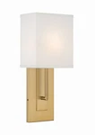 Vibrant Gold One Light Wall Sconce From The Brent Collection. Fixed Price $198.00.