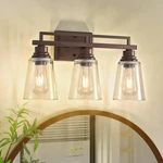 Bathroom Vanity Lights, Fixtures Over Mirror, 3-LIGHT Wall Lamps. Fixed Price $100.78.