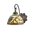 Meyda Lighting 8'W Burgundy Pinecone Wall Sconce, Mahogany Bronze - 106289. Fixed Price $345.95.