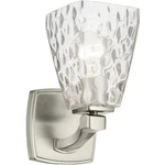 Kichler Marant Light 10" Wall Sconce, Chrome/clear Water - 55214CHWTR. Fixed Price $129.99.
