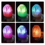 Natural Himalayan Salt Lamp 7-COLOR Plug-in Night Light Wall Decor. Fixed Price $23.98.
