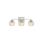 Golden Elliott Light Bath Vanity, Pewter/ribbed Clear 3094-BA3PW-RIB. Fixed Price $199.99.