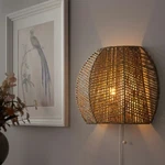 Ikea Manalg Wall Lamp, Sedge/handmade - New. Fixed Price $69.99.