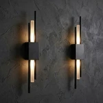 Wall Lamps Modern Sconces Black/gold/marble Dimmable With Remote Set Of 2. Fixed Price $110.00.