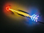 Arrow Left Acrylic 14" Neon Light Sign Lamp Handmade Tube Glass Room Wall Decor. Fixed Price $78.08.
