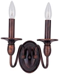 Maxim Towne 9" High Oil-rubbed Bronze 2-LIGHT Wall Sconce. Fixed Price $68.00.
