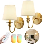 Battery Operated Wall Sconces Set Of Two,wireless With 10000MAH .... Fixed Price $82.39.
