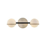 Justice Evolv Fusion Centric 2LT Bath Bar, Black/opal Glass FSN-4162-OPAL-MBBR. Fixed Price $240.00.