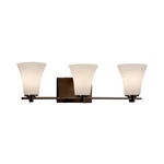 Justice Design Clouds Era 3-LIGHT Vanity, Bronze CLD-8443-20-DBRZ. Fixed Price $318.00.