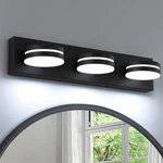 Bicrink Bathroom Vanity 3-LIGHT,24INCH, Matte Black-dimmable. Fixed Price $75.99.
