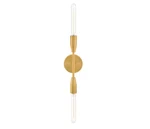 Home Decorators Ansel 2LT Convertible Sconce Aged Brass Finished Frame. Fixed Price $19.49.