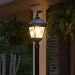 Gama Sonic Imperial Bulb 24 1/4"H Black Solar Led Outdoor Post Light. Fixed Price $199.99.