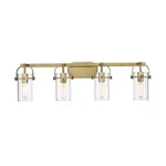 Innovations Pilaster 4" Light Bath Vanity, 423-4W-BB-4CL. Fixed Price $620.40.