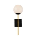Elegant Lighting LD2360 Neri 18" Tall Bathroom Sconce - Black / Brass White. Fixed Price $39.19.