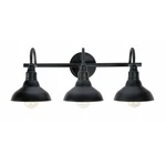 Kenroy Home Industrial Matte Sand Black Finish Dale 3-LIGHT Vanity. Fixed Price $84.99.