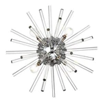 Elegant Lighting Sienna 18" Iron And Crystal Rod Wall Sconce Chrome. Fixed Price $220.00.