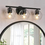 Classy Leaves Bathroom Fixtures, 3 Black Vanity Lights Modern Far.... Fixed Price $33.96.