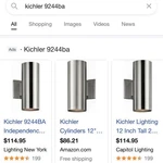Kichler 9244BA Brushed Aluminum Wall Sconce 2-LIGHT New (3 Available). Fixed Price $65.97.