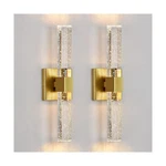 Wall Sconces Set Of Two - Gold Lighting 14W Dimmable Led Crystal.... Fixed Price $181.25.