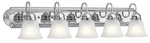 Bathroom Vanity Light 36 Satin Etched Glass Kichler 5339CHS Fixture. Fixed Price $179.99.