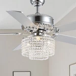 Crossio 52 Inch Crystal Ceiling Fan With Light And Remote Control, Modern Cha.... Fixed Price $372.79.