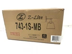 Z-lite 743-1S-MB Linen 8 In. 1-LIGHT Matte Black Wall Sconce Ivory Fabric Shade. Fixed Price $44.99.