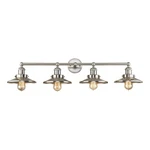 Elk Lighting English Pub 67173/4 Satin Nickel 4-LIGHT Bathroom Vanity. Fixed Price $257.97.