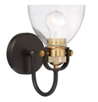 Minka Lavery 3361-416 Monico Wall Sconce Bronze With Brass. Fixed Price $59.25.