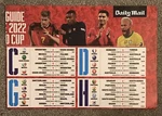 Double Sided World Cup 2022 Wall Chart Daily Mail Fixtures & Tv Guide. Fixed Price $7.39.