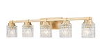Z-lite 6101-5V Jacqueline Light 40"W Vanity Gold. Fixed Price $312.00.