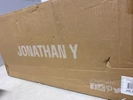 Jonathan JYL7547A 6.5" Bronze Farmhouse Led Vanity Light, Clear Glass Shade. Fixed Price $83.99.