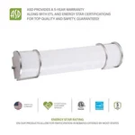 Led Vanity Linear Flush Mount Lighting Fixture Set Of 2, Dimmable. Fixed Price $139.99.