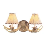 Lodge 2-LIGHT Wall Sconce Rustic Style 8.25 Inches Tall And 16.75 Wide. Fixed Price $219.99.