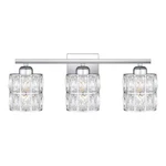 Polished Chrome Three Light Bath From The Gibson Collection. Fixed Price $279.99.