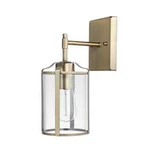 Globe Electric Gretel 1-LIGHT Antique Brass Wall Sconce With Clear Glass Shade. Fixed Price $25.78.